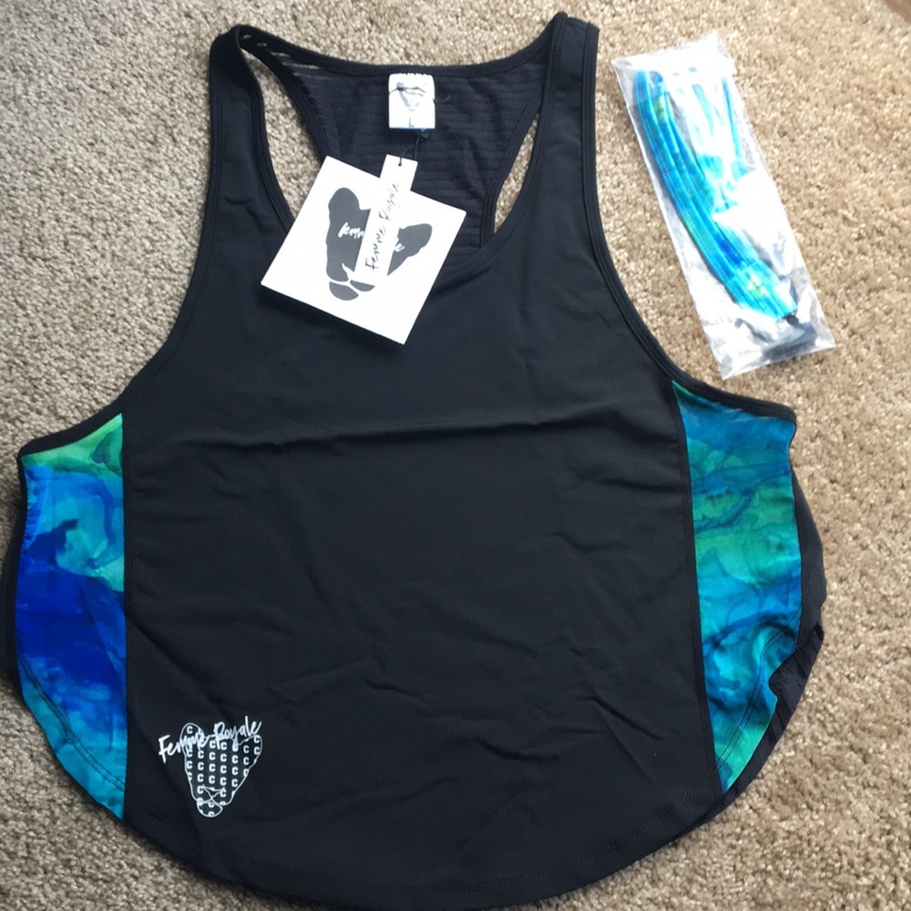 Crop tank and headband! Brand new! Barbella box!